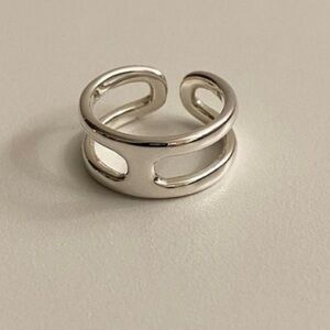Stylish Silver Open Band Ring